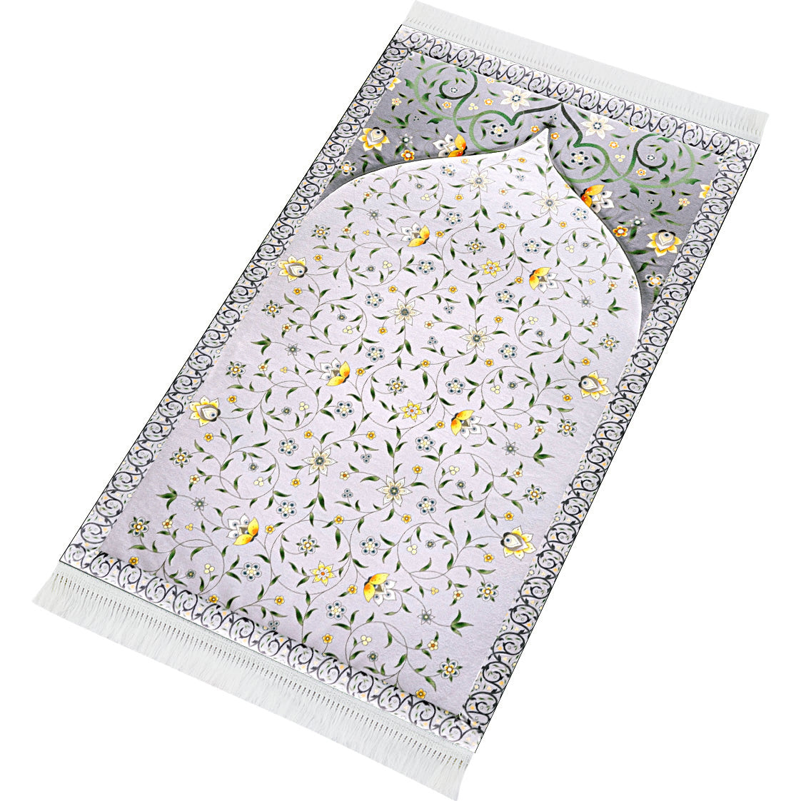 Yellow Louts Prayer Mat - Sajjadah