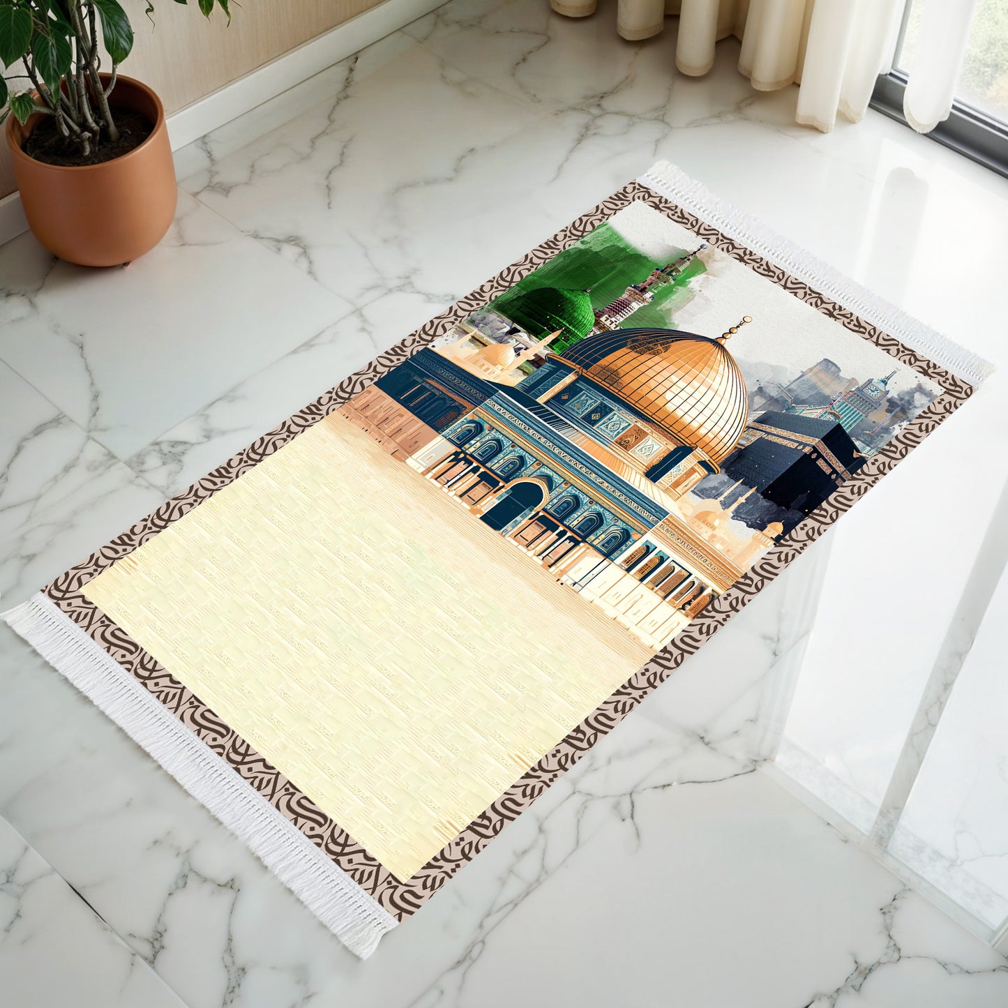 Al-Haramain & Al-Aqsa Prayer Mat
