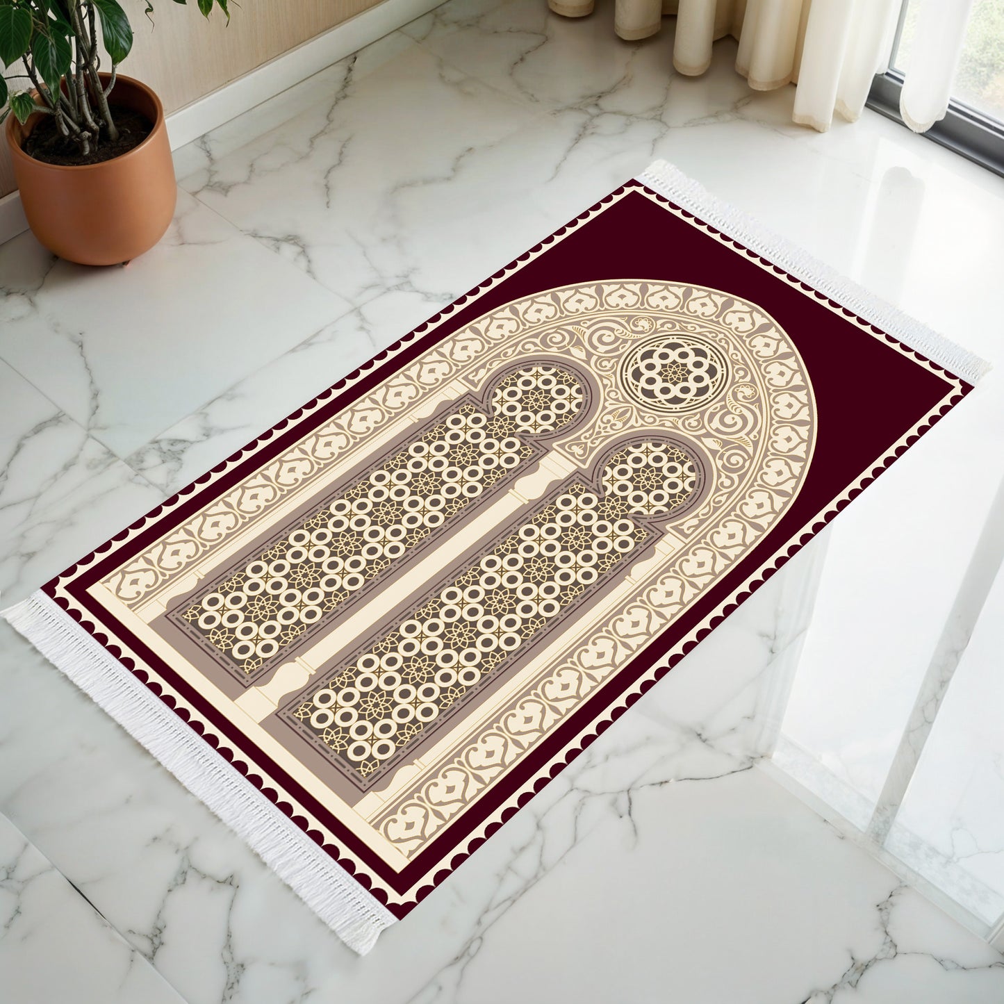 Moroccan Zellige Art Prayer Mat