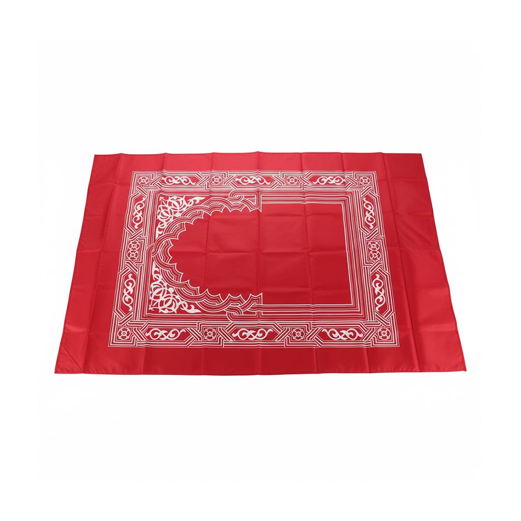 Portable Muslim Prayer Mat with Qibla Compass