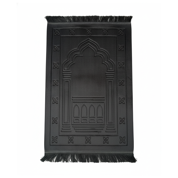Premium Padded Prayer mat with Velvet Embossed design