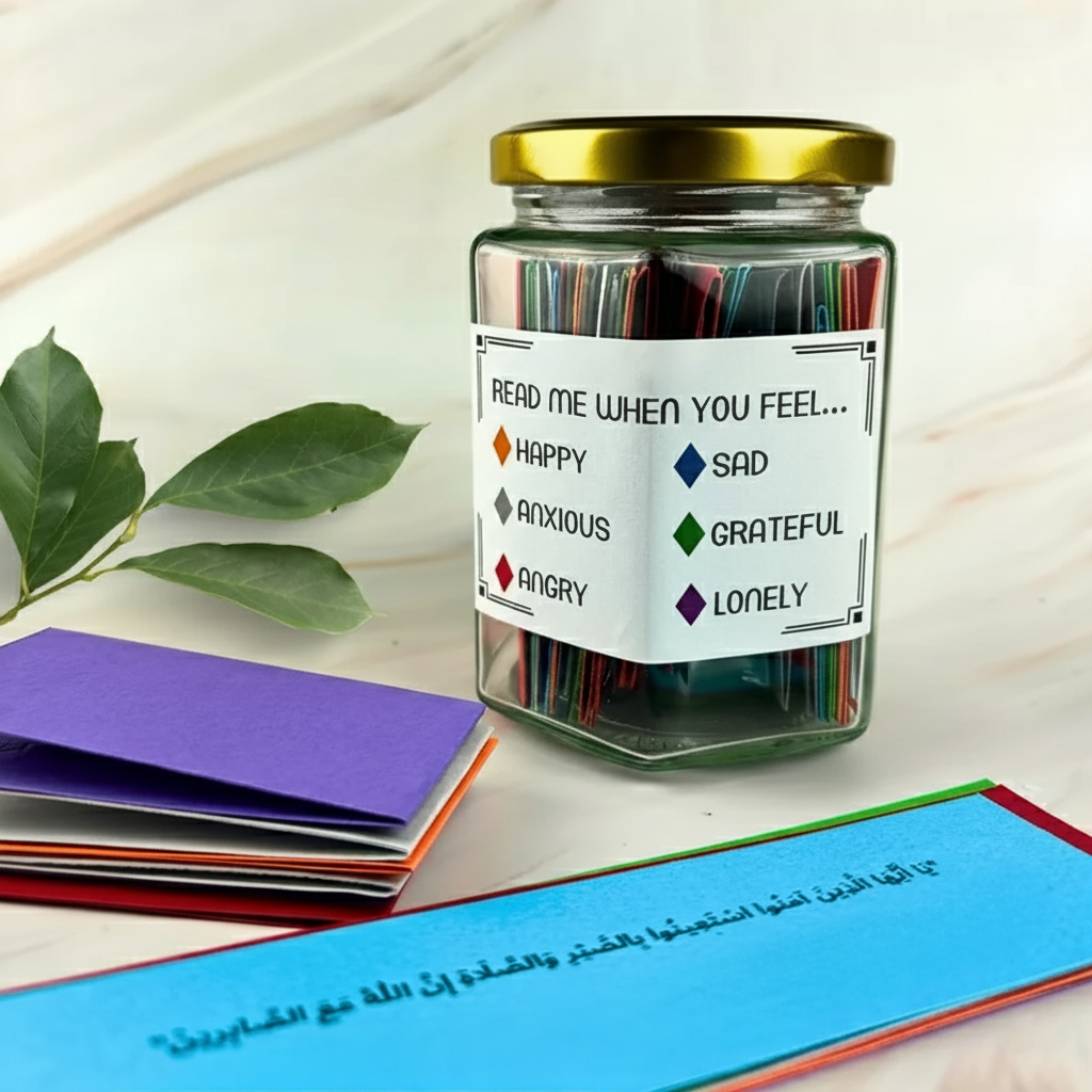 Islamic Affirmation Jar - 100+ Quran & Hadith-Based Messages for Every Emotion