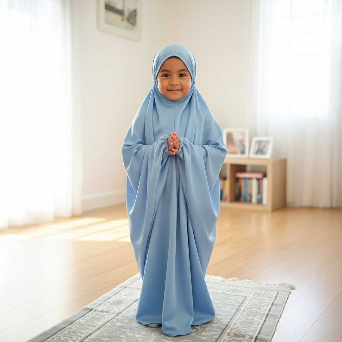 Modest Prayer Jilbab Set for Kids and Adults