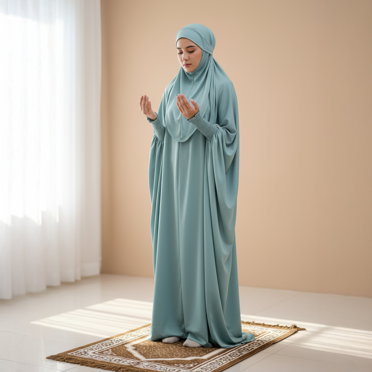 Modest Prayer Jilbab Set for Kids and Adults