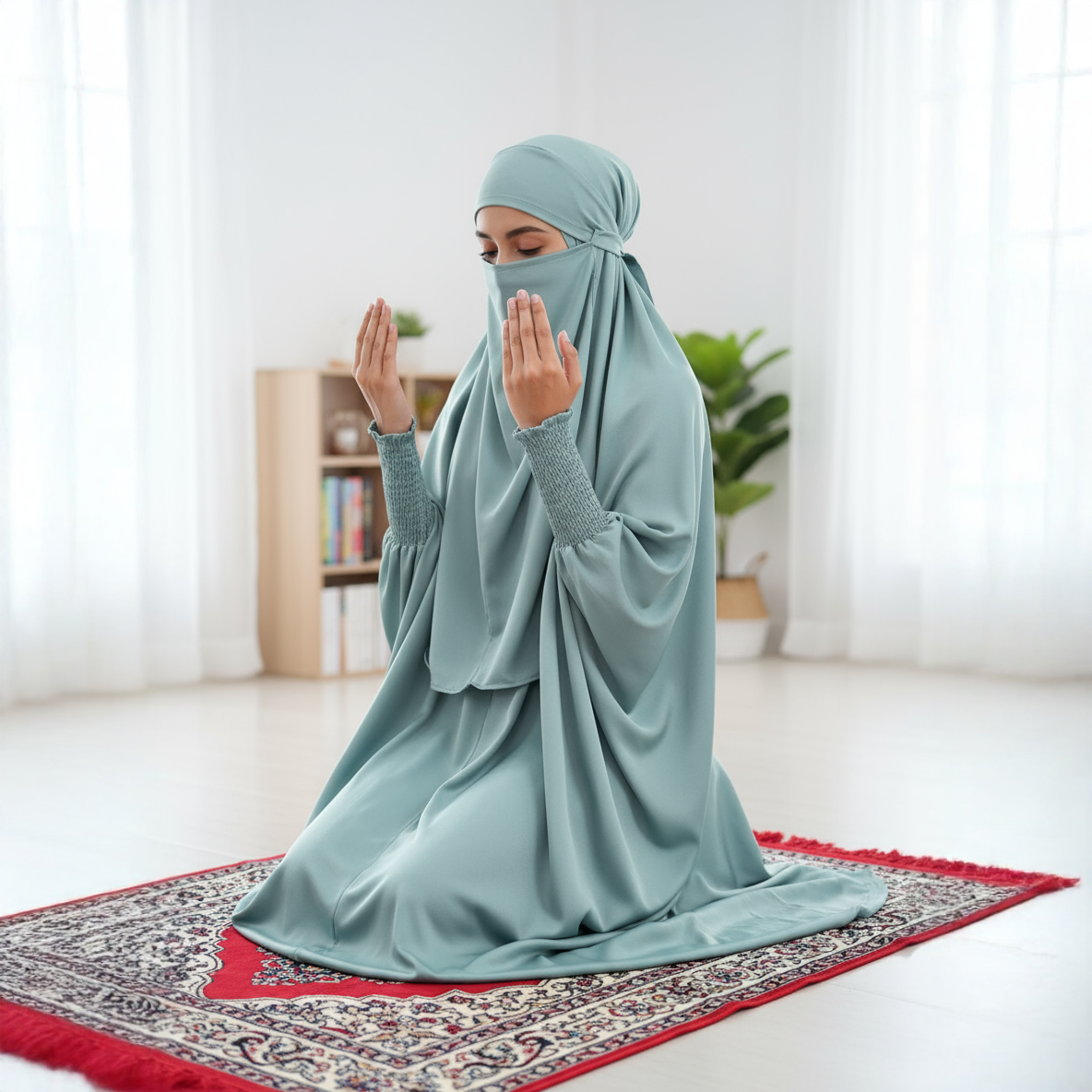 Modest Prayer Jilbab Set for Kids and Adults