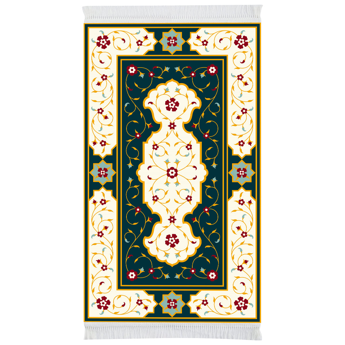 Mughal Art Prayer Mat - Sajjadah